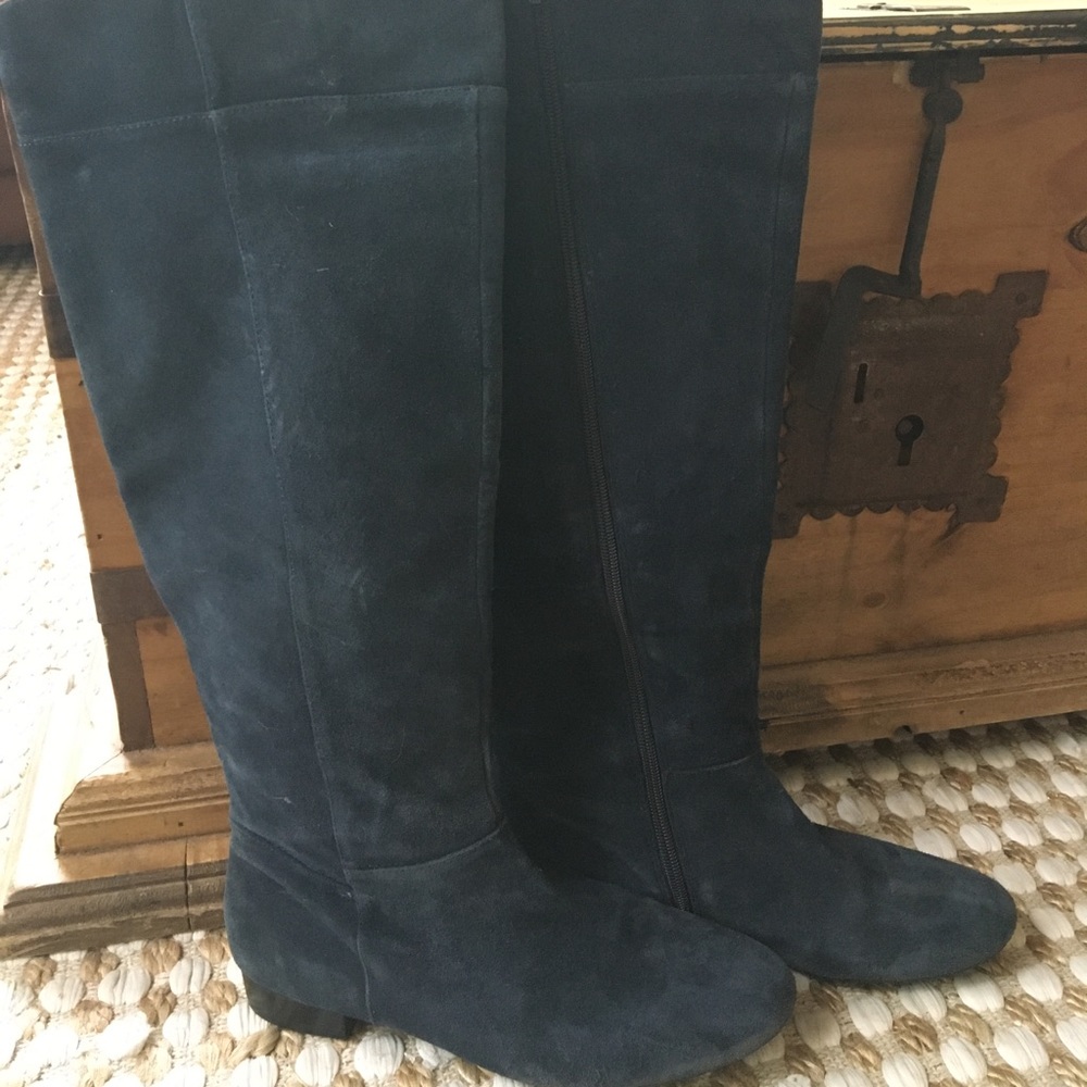 Nine West Blue Suede Boots